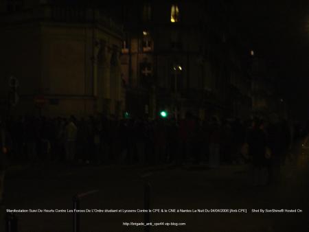 Heurts !!!!! Mouvement étudiant et Lyceens Dans La  Nuit Du 04 04 2006 3